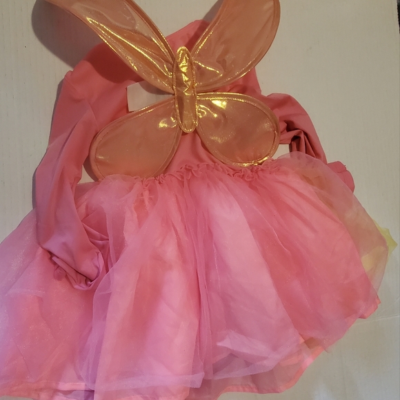 H&M Kids Girls Unicorn Costume Tulle Dress with Detachable Wings  Pink Tutu - Picture 8 of 9